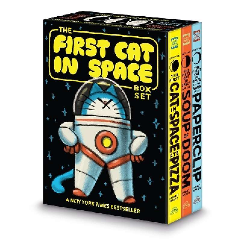 The First Cat in Space 3-Book Box Set : A Graphic Novel Collection: The First Cat in Space Ate Pizza, The First Cat in Space and the Soup of Doom, The First Cat in Space and the Wrath of the Paperclip by Mac Barnett