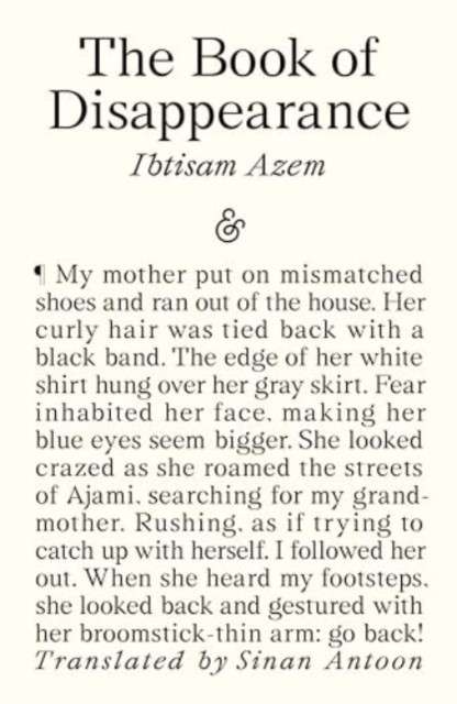 The Book of Disappearance by Ibtisam Azem