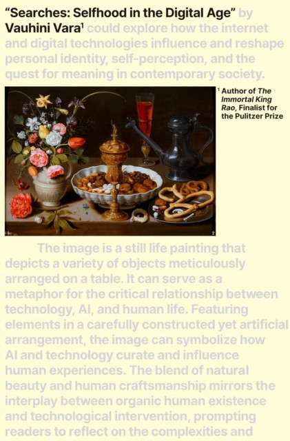 Searches : Selfhood in the Digital Age by Vauhini Vara