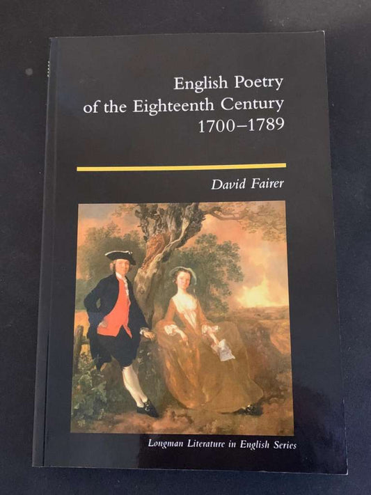 English Poetry of the Eighteenth Century by David Fairer