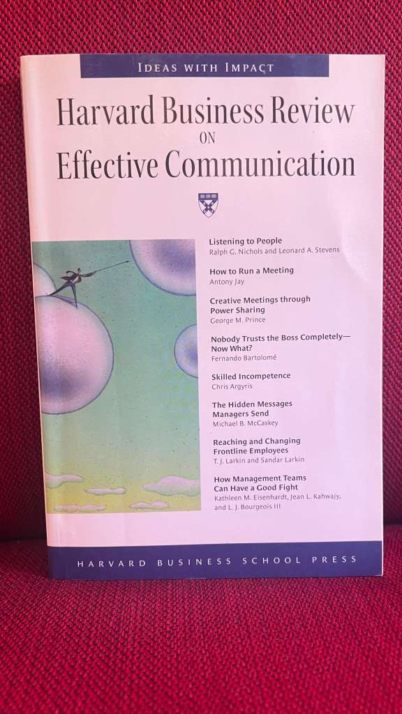 Harvard Business Review on Effective Communication by  Harvard Business School Press
