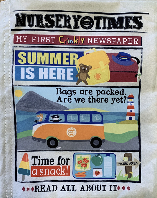 Summer is Here - My First Crinkly Newspaper