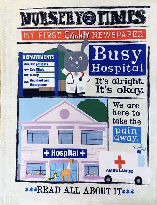 Busy Hospital - My First Crinkly Newspaper