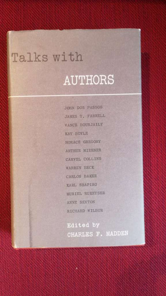 Talks with Authors (Hardover) Edited by Charles F. Madden