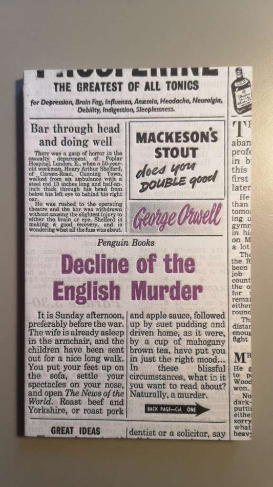 Decline of the English Murder by George Orwell