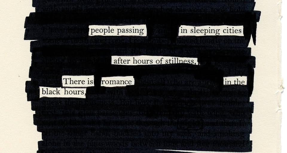 Blackout Poetry workshop April 2026